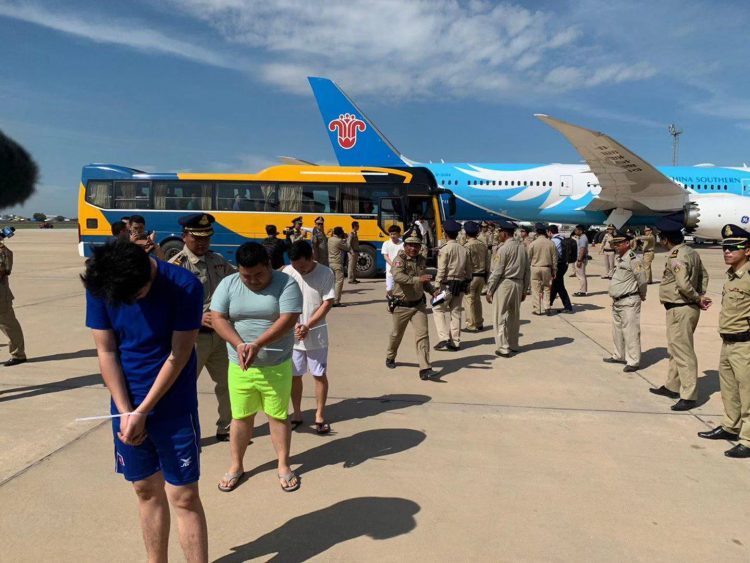 カンボジア、シアヌークビルとバベットで発生したギャンブル関連の犯罪で150人の中国人を国外追放