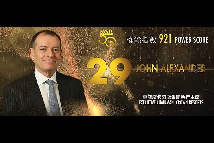 2019年アジアゲーミングパワー50: 29位 ジョン・アレクサンダー