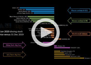 動画：2020年6月3日までのゲーミング株およびビッグテック株の動き