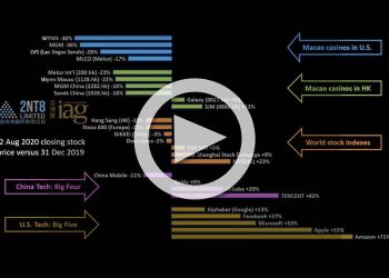 動画：2020年8月12日までのゲーミング株およびビッグテック株の動き