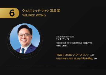 2021年アジアゲーミングパワー50: 6位ウィルフレッド・ウォン（王英偉）